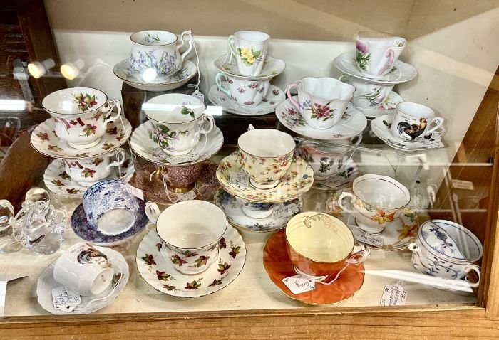 Teacups and saucers