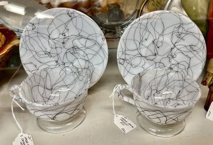 Hazel Atlas drizzle cups and saucers